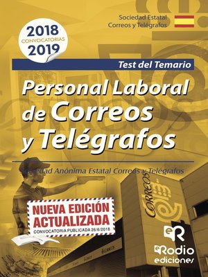cover image of Personal laboral de Correos y Telégrafos. Sociedad Anónima Estatal Correos y Telégrafos. Test del Temario
